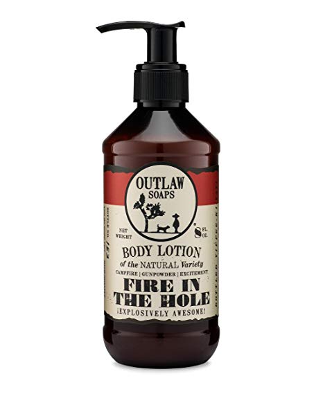 Fire in the Hole Lotion: Explosively Awesome Lotion that Smells like Campfire, Gunpowder, and Sagebrush (Just like Camping.)