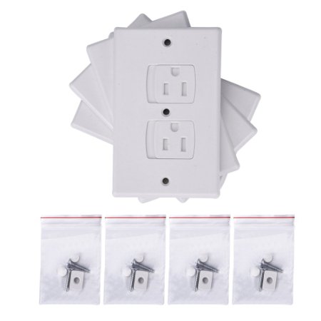 Blulu Baby Safety Electrical Outlet Cover, 4 Pack