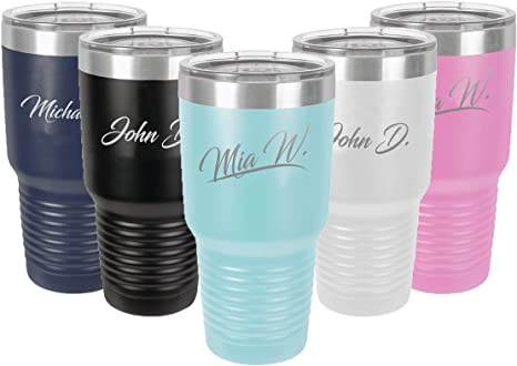 Sofia's Findings Personalized Stainless Steel Tumbler 30oz | Double Wall Stainless Steel Vacuum Insulated Water Bottle | Keeps Your Drink Hot & Cold - Your Way