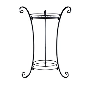 AISHN Classic Finial Plant Stand/Plant Stand with Finial (Black)