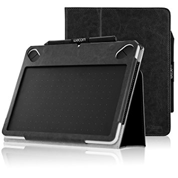 Wacom Intuos CTL 490DW Case, ACdream Folio Premium Leather Tablet Case for Wacom CTL-490DW Intuos Draw Graphics Pen Tablet / Wacom CTL-490DB-S Intuos Draw Graphics Pen Tablet, Black