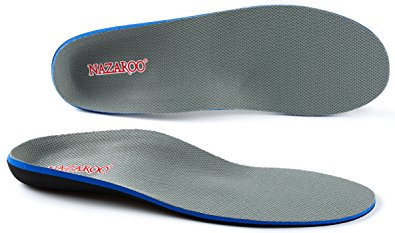 Orthotics for Flat Feet by NAZAROO, Shoe Inserts Arch Support Insoles for Plantar Fasciitis, Relieve Feet Pain, Heel Pain and Pronation For Men and Women, Grey