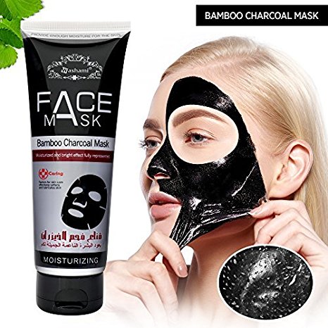 AsaVea Active Charcoal black Mask for blackheads and facial purifying- Collagen& Charcoal Black Mask 120 g