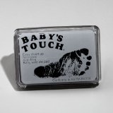 Babys Touch Baby Safe Reusable Hand and Foot Print Ink Pads - BLACK
