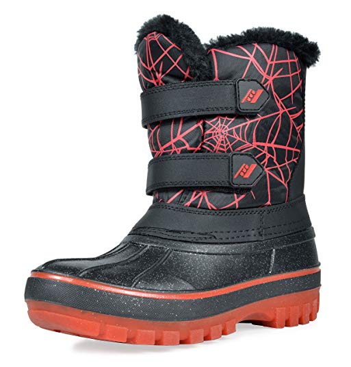 DREAM PAIRS Boys & Girls Toddler/Little Kid/Big Kid Faux Fur-Lined Ankle Winter Snow Boots