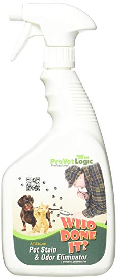 ProVetLogic Pet Stain Remover, Best Odor Eliminator, Who Done It, All Natural, 32 Ounces