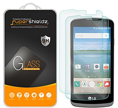 [2-Pack] Supershieldz for LG Rebel LTE Tempered Glass Screen Protector, Anti-Scratch, Anti-Fingerprint, Bubble Free, Lifetime Replacement Warranty