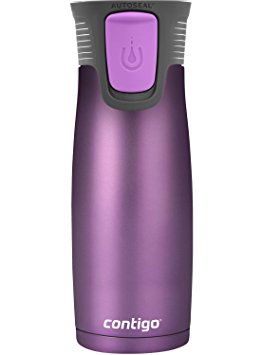 Contigo Autoseal Astor Stainless Steel Mug with Easy-Clean lid, 16 ounces Bright Lavander matte, Limited edition