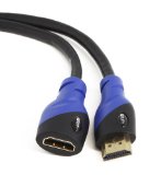 Aurum Ultra Series - High Speed HDMI Extension Cable Male - Female 3 Ft with Ethernet - Supports 3D and Audio Return Channel Latest Version - 3 Feet