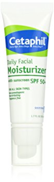 Cetaphil Daily Facial Moisturizer with Sunscreen, SPF 50 , 1.7 Fluid Ounce