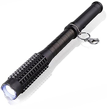 POLICE SECURITY 999,000,000 Heavy Duty Super Powerful All Metal Stun Gun With Tactical LED Flashlight - Reachargeable