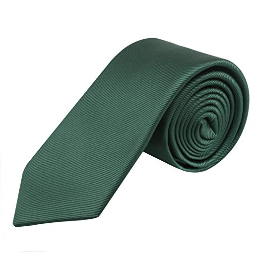 Alizeebridal Men's 6CM Width Solid Skinny Neckties