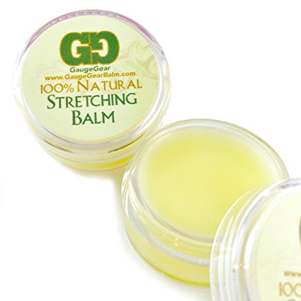 Gauge Gear Ear Stretching Balm Cream, Used for Plugs, Tapers, Expanders 10ml