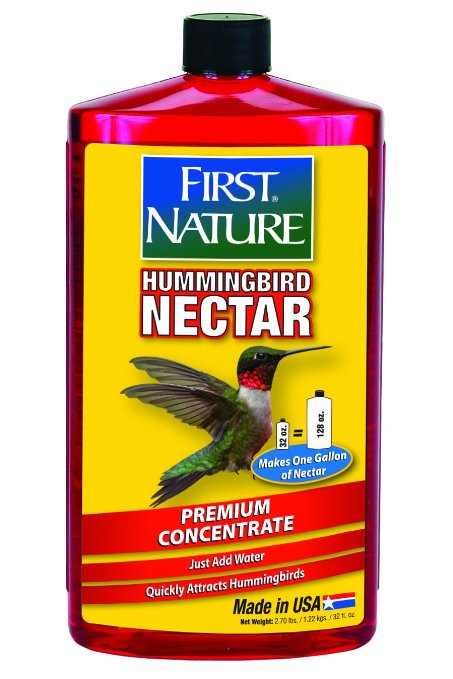 First Nature 3054 Red Hummingbird Nectar, 32-ounce Concentrate