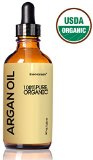 Organic ARGAN Oil - HUGE 4 OUNCE - Naturally Rich in Anti-Aging VITAMIN E - 100 Pure EcoCert USDA - Nothing Added or Taken Away - For NATURAL Face Moisturizing Hair Treatment Skin and Nail Care