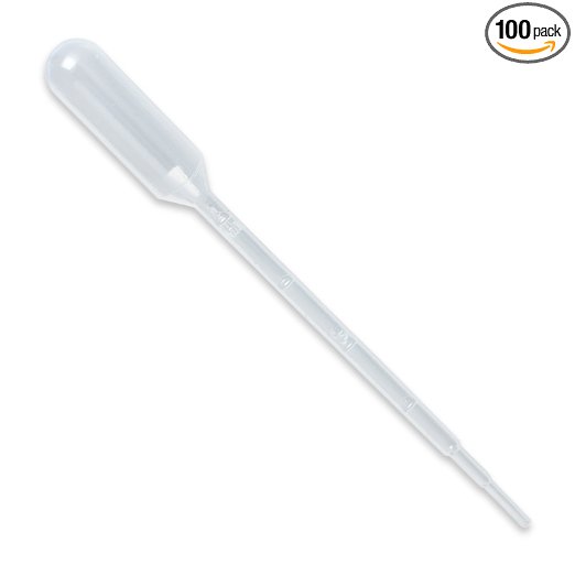 Plastic Transfer Pipettes 3ml Gradulated Pack of 100