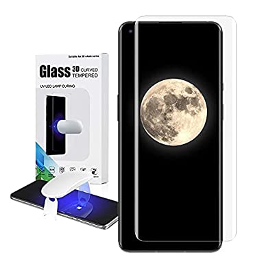 Tu-dox Oneplus 10 Pro Tempered Glass Full Adhesive UV Glue Curved Edge to Edge Case Friendly Premium HD Clarity Protector for One plus 10 Pro with easy installation kit
