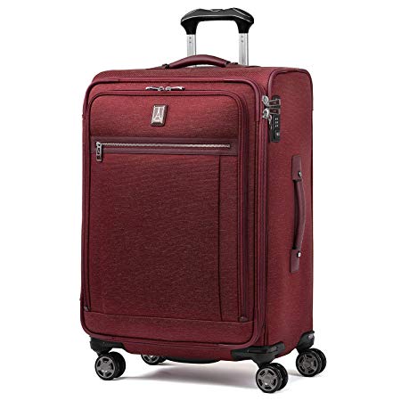 Travelpro Platinum Elite Expandable Spinner Luggage 25-Inch, Bordeaux, One Size (Model:409186509)