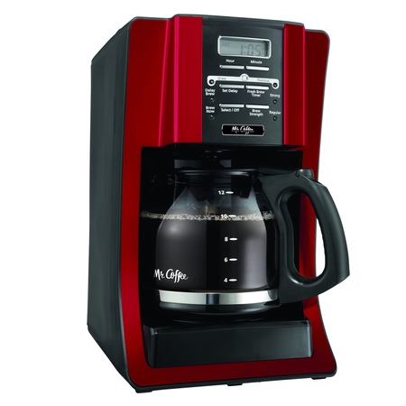 Mr. Coffee Advanced Brew 12-Cup Programmable Coffee Maker, Red (BVMC-SJX36GT)