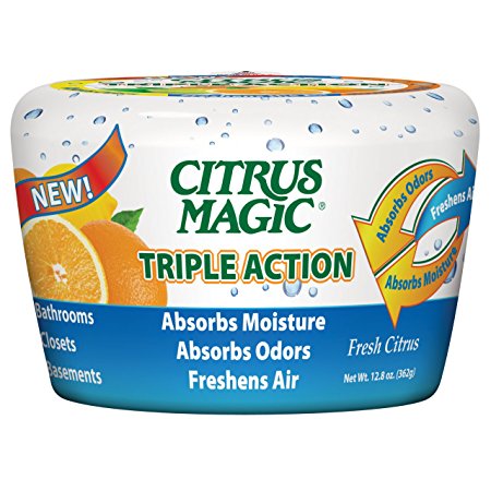 Citrus Magic 618372454 Triple Action Moisture and Odor Absorber