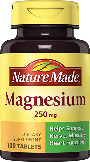 Nature Made Magnesium Tablet, 250 mg, 100 Count