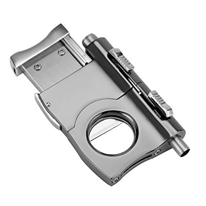 Scotte multi-function Cigar Cutter Stainless steel cigar scissors with cigar drill hole/punching function