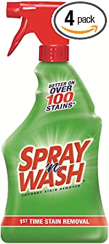 Spray 'n Wash Pre-Treat Laundry Stain Remover, 22 fl oz Bottle (Pack of 4)