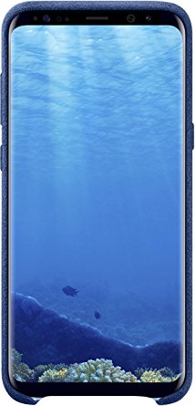 Genuine Samsung Alcantara Cover Case for Samsung Galaxy S8  / S8 Plus (NOT S8) - Blue (EF-XG955ALEGWW)