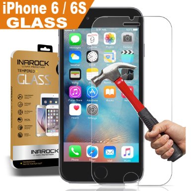 Life Warranty iPhone 6  6S Screen Protector InaRock 026mm 9H Tempered Glass Screen Protector for Apple iPhone 6  6S 47 Inch 3D Touch Compatible  Most Durable Easy-Install Wings Rounded Edge - GPS Cell Phone Accessories