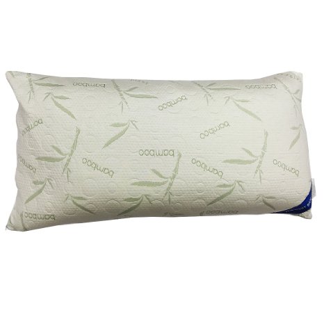 Shredded Memory Foam Pillow Micro-Vented Bamboo Cover - FIRM - The Bamboo Pillow - Hypoallergenic and Dust Mite Resistant KIng Size