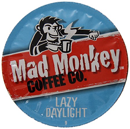Mad Monkey Coffee Capsules, Lazy Daylight, 48 Count