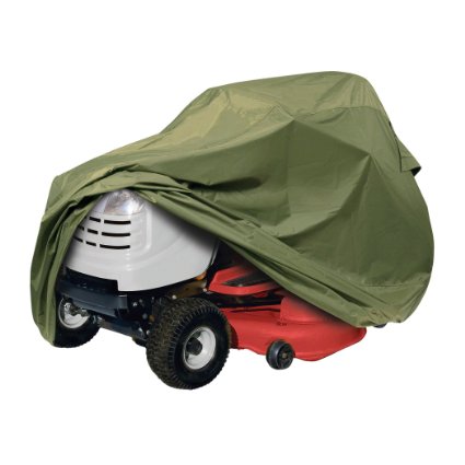 Classic Accessories 73910 Lawn Tractor Cover, Olive, Up to 54" Decks