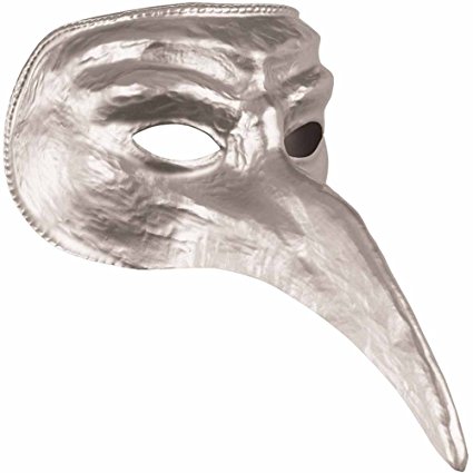 Disguise Silver Venetian Adult Mask-