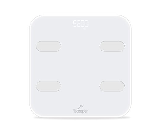 Fitkeeper Smart Body Scale, Bluetooth Digital Smart Body Fat Weight Scale