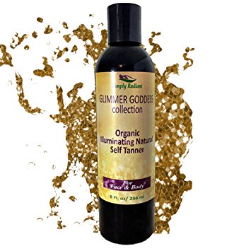 Organic Natural Sunless Tanning Lotion Creates a Lucious, Buildable Golden Sunless Tan w Each Application - Glimmer Goddess