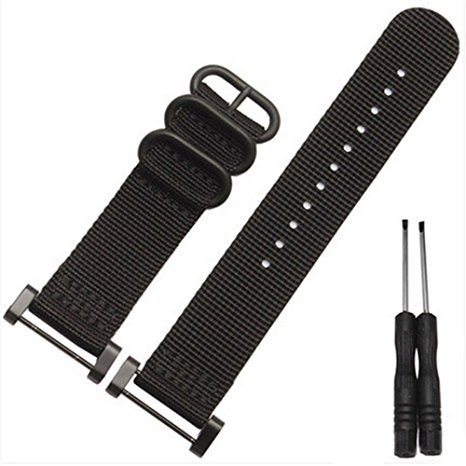 Suunto Core Watch band ,Mchoice Nylon Watch Band Strap 3 Ring Lugs With Adapters For Suunto Watch