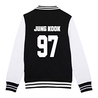 KPOP BTS Varsity Baseball Jacket Monster JIN SUGA JIMIN V Sweater