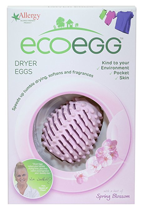 Ecoegg New Design - Dryer Eggs - Spring Blossom Scent. Pack Of 2 New Unbreakable