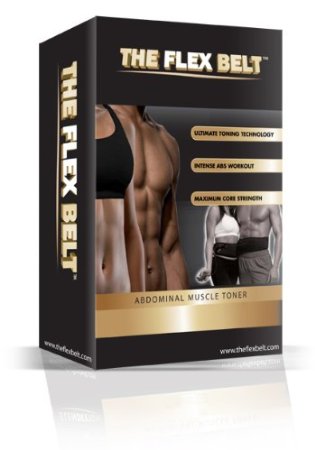 THE FLEX BELT Ab Belt Workout - FDA Cleared to Tone Firm and Strengthen the Abdominal Muscles