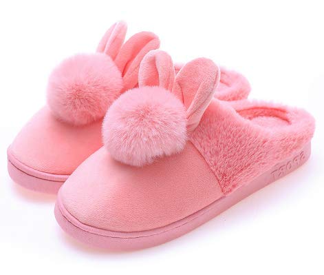 RKPM Cotton Slippers Ladies Thick Bottom Home Half Pack with Warm Cartoon Non-Slip Slippers for Women & Girls