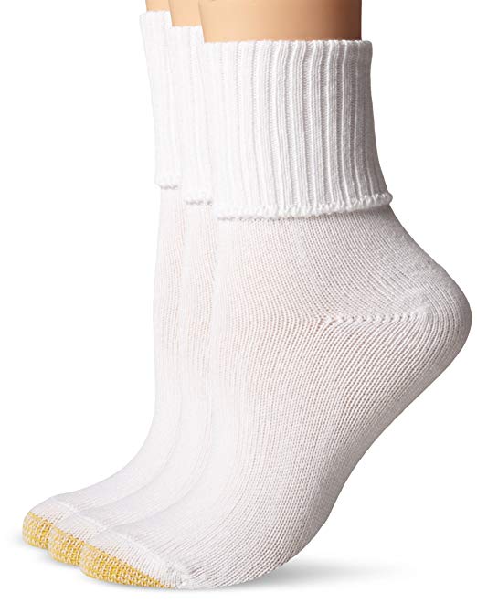 Gold Toe Women's 3-Pack Bermuda Turn Cuff Sock