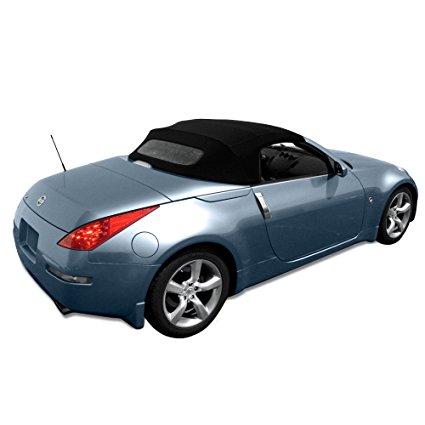 Nissan 350Z Convertible Top made from Haartz Stayfast Cloth with Heated Glass Window Black