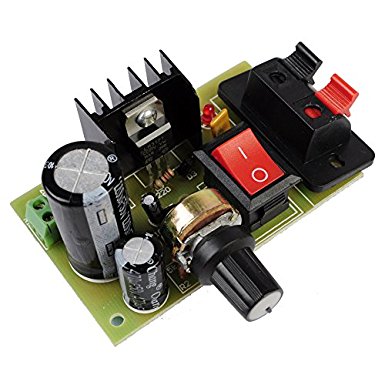 Icstation LM317 Adjustable AC DC to DC Voltage Regulator Step Down Power Supply Buck Converter Module Kit 5-35V to 1.25-30V