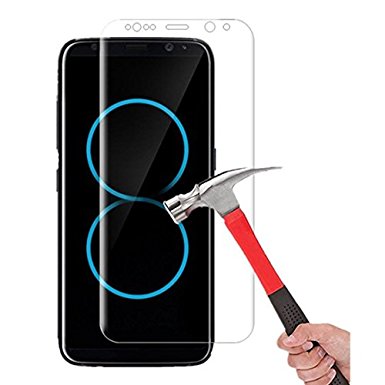 Galaxy S8 Plus Screen Protector, SUMOON-[Bubble-Free][HD-Clear][Anti-Scratch][Anti-Glare][Anti-Fingerprint] Premium Tempered Glass Screen Protector for Samsung Galaxy S8 Plus (Clear)