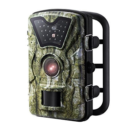 VicTsing Trail Camera, Game and Hunting Wildlife Camera with 24 Black LEDs, 2.4 Inch LCD Screen, IP66 Waterproof, Great for Wildlife Monitoring, Surveillance, Home Security etc