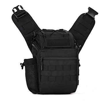 FlyHawk Tactical Molle Pouch crossbody bags,Outdoor Camera Bag Daypack Handbag Shoulder Bag