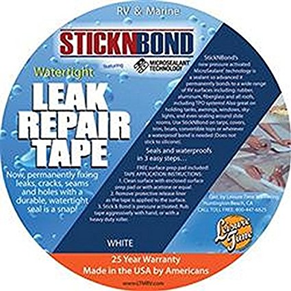 RV Trailer Sticknbond 4''X60'' Sticknbond Rep-Kit Whit Roof Repair Tape