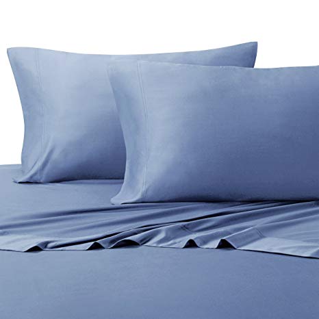 Wholesalebeddings 100% Bamboo Bed Sheet Set - King, Solid Periwinkle - Super Soft & Cool, Bamboo Viscose, 4PC Sheets