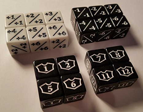 20x Counter, Negative & Loyalty Dice for Magic: The Gathering and other games / CCG MTG by quEmpire