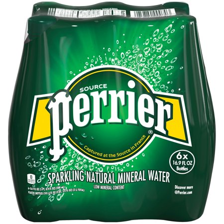 PERRIER Sparkling Natural Mineral Water, 16.9-ounce plastic bottles